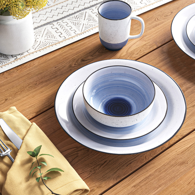 Joss & Main Mason 16 Piece Bone China Dinnerware Set, Service for 4 Wayfair